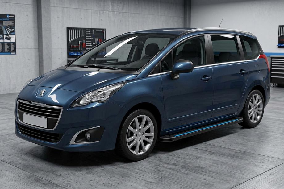 Peugeot 5008 2009-2016 Seitenschweller Maya Blue (2 Stk., Aluminium) Image