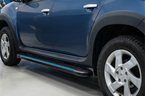 Renault Duster 2008–2017 Seitenschweller Maya Blue (2 Stk., Aluminium) Foto 1