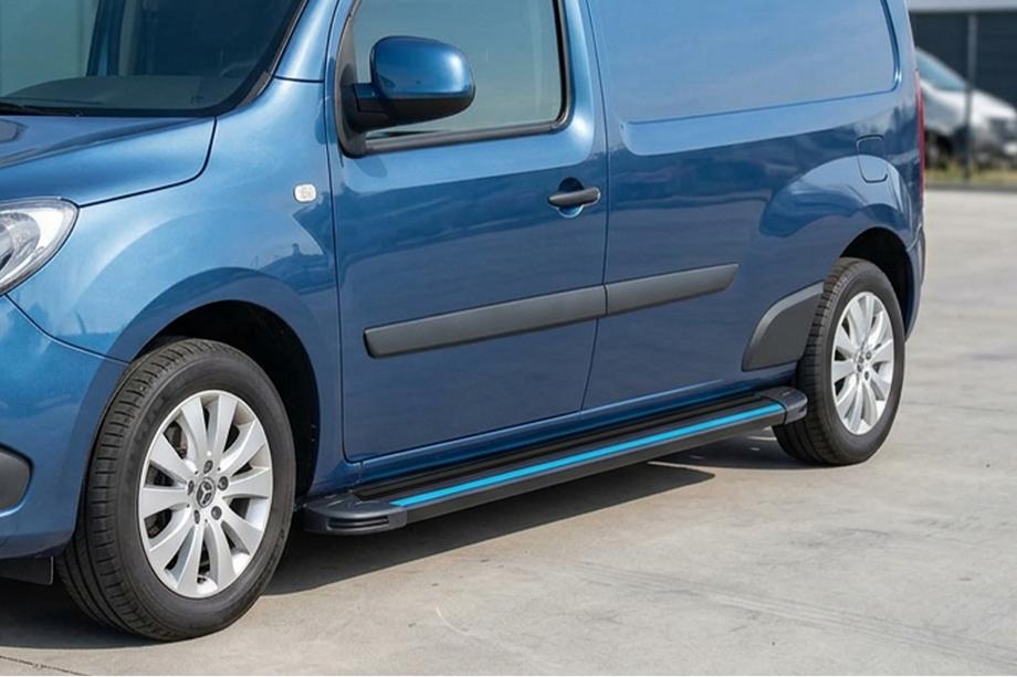 Renault Kangoo 2008–2020 Seitenschweller Maya Blue (2 Stk., Aluminium) Langer Radstand Image