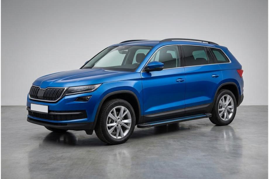 Skoda Kodiaq 2016-2023 Seitenschweller Maya Blue (2 Stk., Aluminium) Image