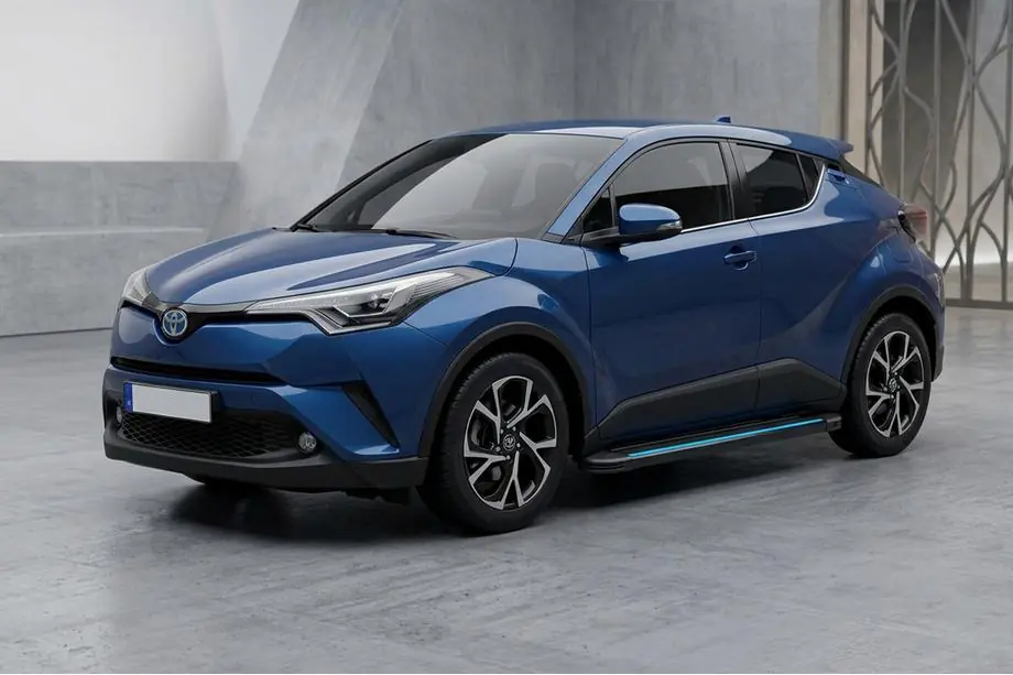 Toyota C-HR 2016-2023 Seitenschweller Maya Blue (2 Stk., Aluminium) Image