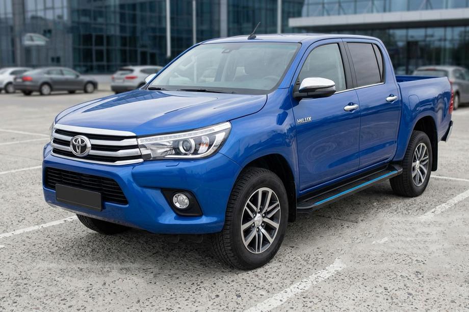 Toyota Hilux 2015- Seitenschweller Maya Blue (2 Stk., Aluminium) Image