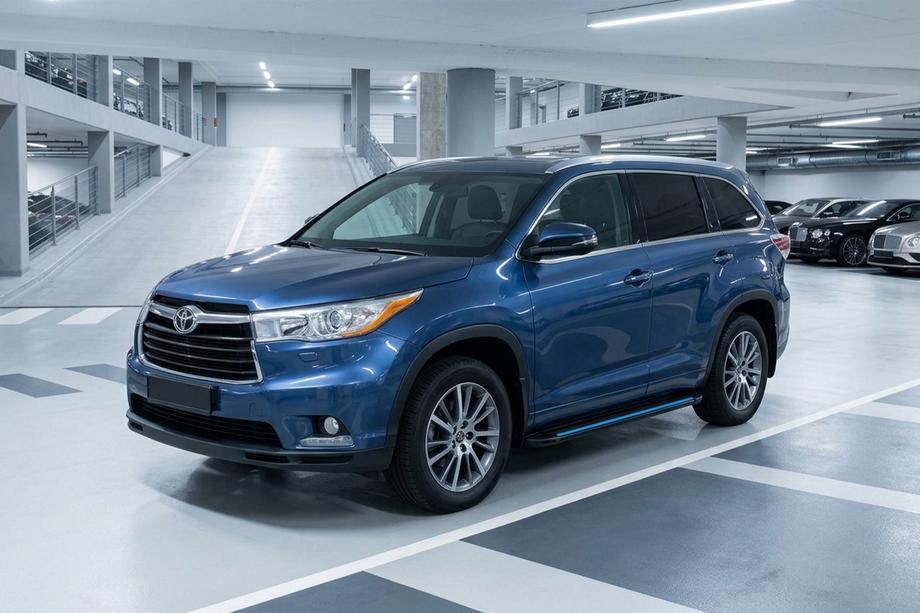 Toyota Highlander 2013-2019 Seitenschweller Maya Blue (2 Stk., Aluminium) Image
