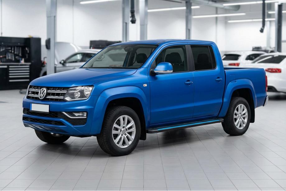 Volkswagen Amarok 2010-2022 Seitenschweller Maya Blue-Black (2 Stk., Aluminium) Image
