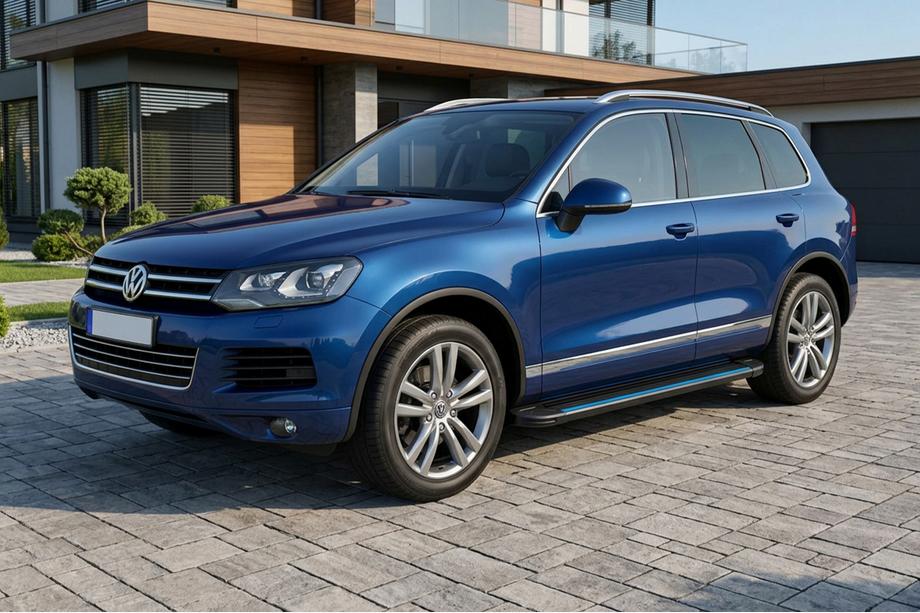 Volkswagen Touareg 2010-2018 Seitenschweller Maya Blue (2 Stk., Aluminium) Image