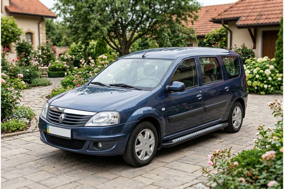 Dacia Logan MCV 2004-2014 Seitenschweller New Vision Black (2 Stk., Aluminium) Foto 1