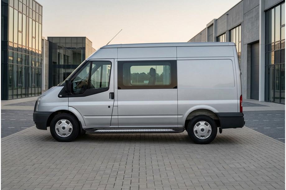 Ford Transit 2000–2014 Seitenschweller New Vision Black (2 Stk., Aluminium) Image