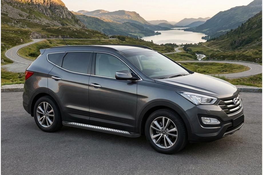 Hyundai Santa Fe 3 2012-2018 Seitenschweller New Vision Black (2 Stk., Aluminium) Foto 1