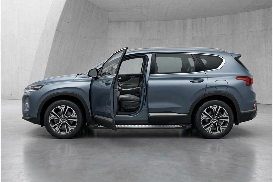 Hyundai Santa Fe 4 2018-2023 Seitenschweller New Vision Black (2 Stk., Aluminium) Image