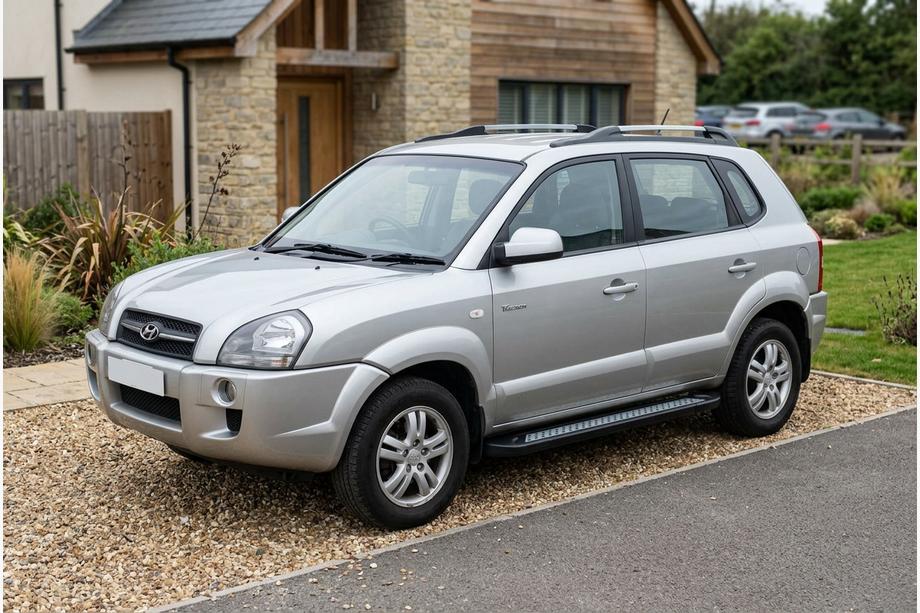 Hyundai Tucson JM 2004- Seitenschweller New Vision Black (2 Stk., Aluminium) Image