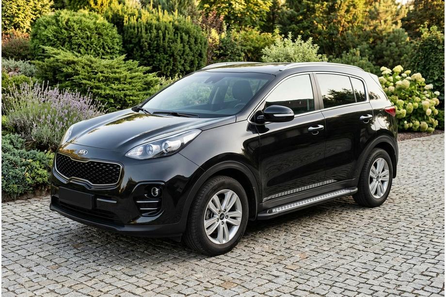 Kia Sportage 2015-2021 Seitenschweller New Vision Black (2 Stk., Aluminium) Image