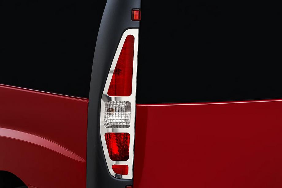 Fiat Doblo I 2001-2005 Chrom Blenden für Rückleuchten (2 Stk, Edelstahl) Carmos - Türkischer Edelstahl Image