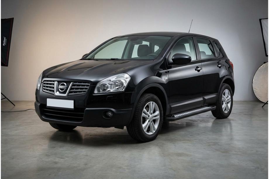 Nissan Qashqai 2007-2010 Seitenschweller New Vision Black (2 Stk., Aluminium) Image