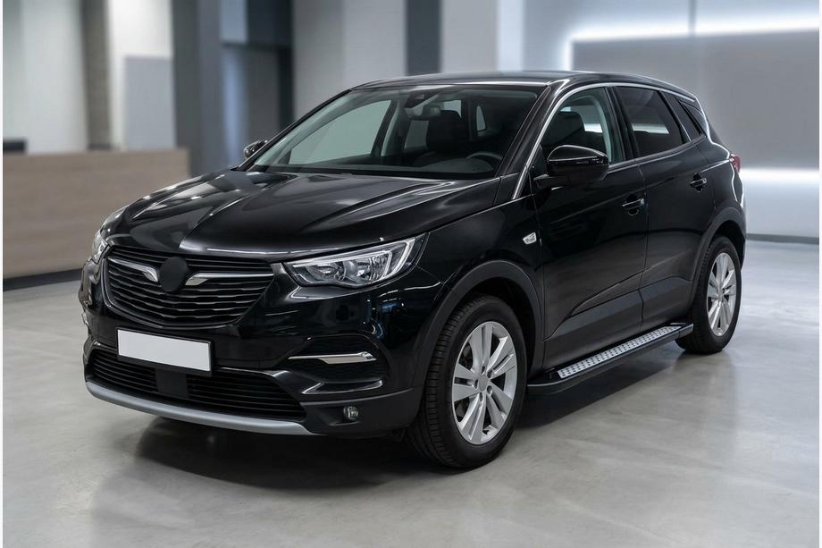 Opel Grandland X 2017- Seitenschweller New Vision Black (2 Stk., Aluminium) Image