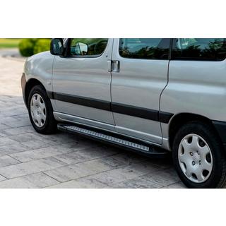 Seitenschweller New Vision Black (2 Stk., Aluminium) Peugeot Partner 1996-2008 Foto 1