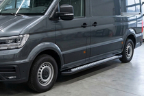 Volkswagen Crafter 2016- Seitenschweller New Vision Black (2 Stk., Aluminium) Lang/ExtraLang Foto 1