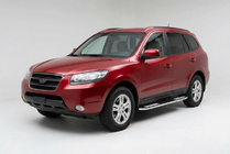 Hyundai Santa Fe 2 2006-2012 Seitenschweller Tayga V2 (2 Stk., Aluminium) Foto 1