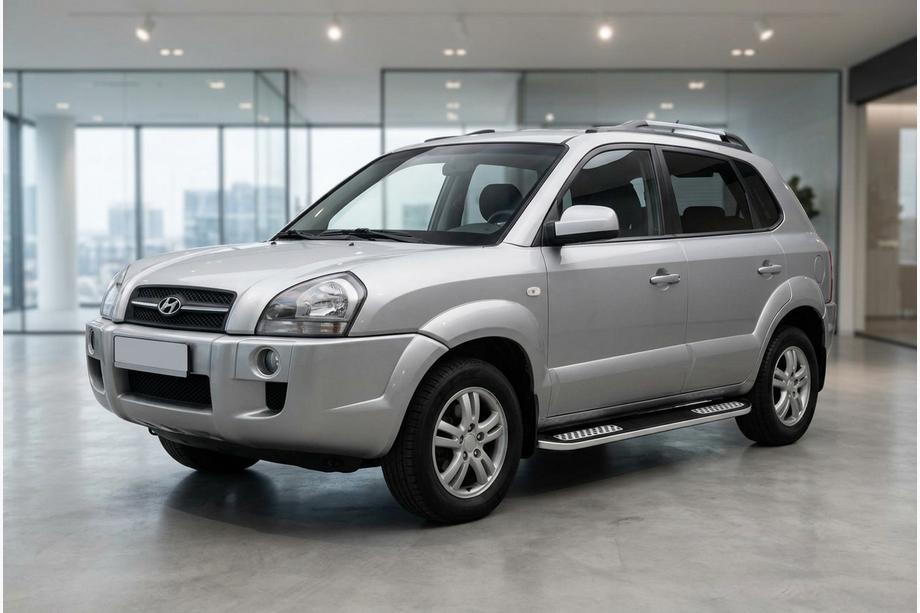 Hyundai Tucson JM 2004- Seitenschweller Tayga V2 (2 Stk., Aluminium) Foto 1