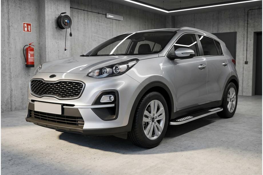 Kia Sportage 2015-2021 Seitenschweller Tayga V2 (2 Stk., Aluminium) Image