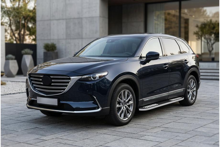 Mazda CX-9 2017- Seitenschweller Tayga V2 (2 Stk., Aluminium) Image