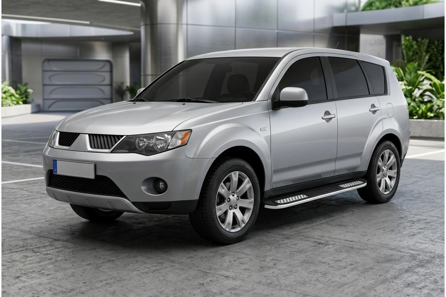 Mitsubishi Outlander 2006-2012 Seitenschweller Tayga V2 (2 Stk., Aluminium) Image