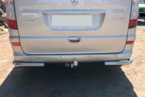 Mercedes Vito W639 2004-2014 Hintere Eckschutzrohre AK003 (2 Stk., Edelstahl) Foto 5