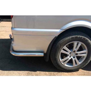 Hintere Eckschutzrohre AK003 (2 Stk, Edelstahl) Mercedes Viano 2004-2014 Foto 3