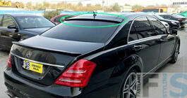 Mercedes S-class W221 2005-2013 Heckscheibenblende (ABS, lackierbar) Foto 1