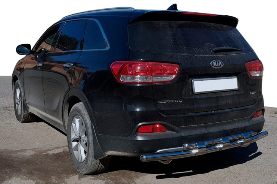 Kia Sorento II XM 2009-2014 Heckbügel AK015 (Edelstahl) Image