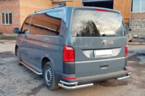Volkswagen T6 2015-2024 Hintere Eckschutzrohre AK003-Double (2 Stk., Edelstahl) Foto 4