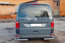 Volkswagen T6 2015-2024 Hintere Eckschutzrohre AK003-Double (2 Stk., Edelstahl) Foto 5