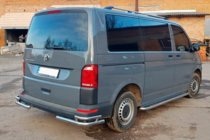 Volkswagen T6 2015-2024 Hintere Eckschutzrohre AK003-Double (2 Stk., Edelstahl) Foto 6