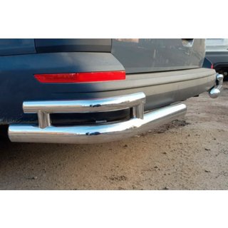Hintere Eckschutzrohre AK003-Double (2 Stk., Edelstahl) Volkswagen T6 2015-2024 Foto 1