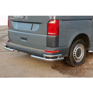 Hintere Eckschutzrohre AK003-Double (2 Stk., Edelstahl) Volkswagen T6 2015-2024 Foto 2