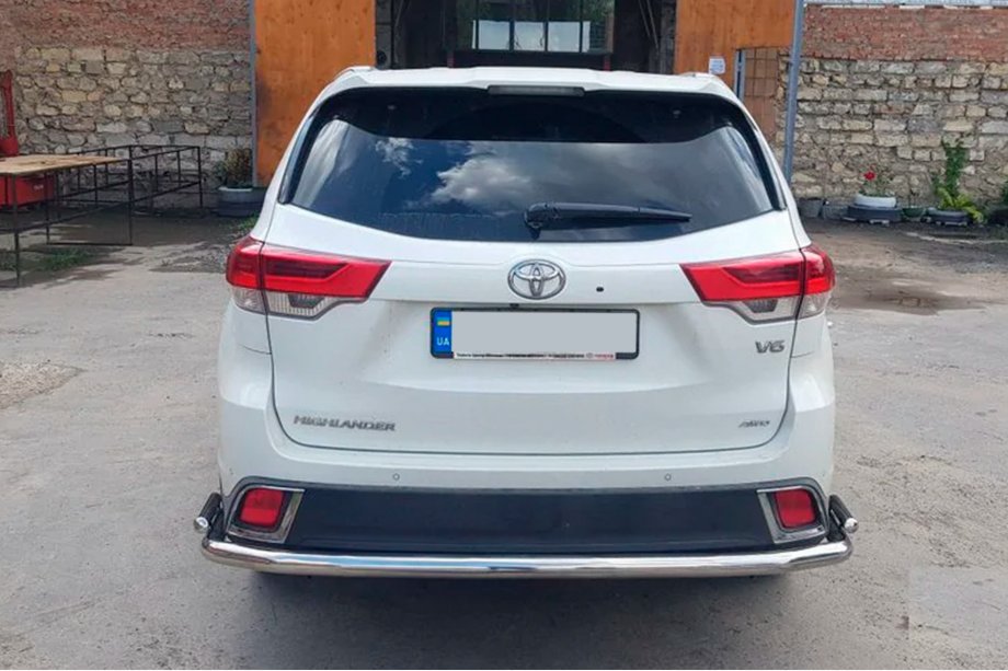 Toyota Highlander 2013-2019 Heckschutz AK005-2 (2 Stk., Edelstahl) Foto 3