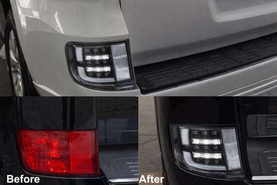 Toyota Land Cruiser 200 2007-2021 Hintere Nebelleuchten 2016-2021 (Executive Black) Image