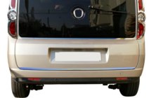 Fiat Doblo II 2010-2022 Kofferraumdeckel Leistenabdeckung Edelstahl OmsaLine - Italienischer Edelstahl Foto 1