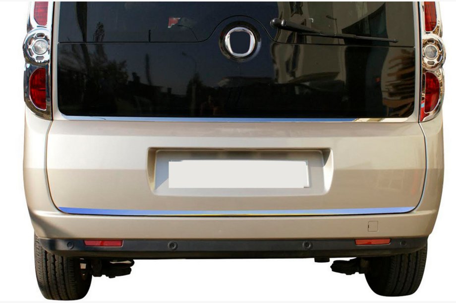 Fiat Doblo II 2010-2022 Kofferraumdeckel Leistenabdeckung Edelstahl OmsaLine - Italienischer Edelstahl Image