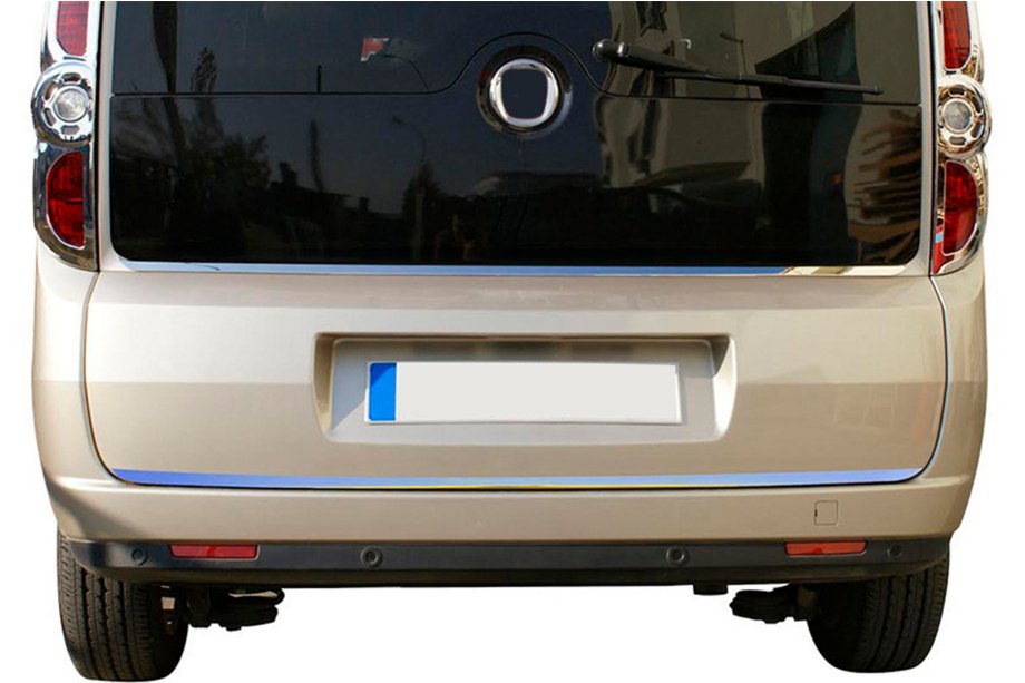 Fiat Doblo II 2010-2022 Zierleiste untere Kante Heckscheibe Edelstahl Foto 5