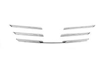 Renault Megane IV 2016-2025 Chrom Kühlergrill Abdeckungen 2016-2021 (5 Stk, Edelstahl) Carmos - Türkischer Edelstahl Foto 3