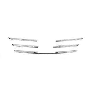 Chrom Kühlergrill Abdeckungen 2016-2021 (5 Stk, Edelstahl) Renault Megane IV 2016-2025 Foto 3