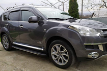 Citroen C-Crosser 2007-2013 Trittbretter Bosphorus Grey (2 Stk., Aluminium) Foto 1
