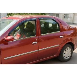 Türleisten Edelstahl (4 Stk) Renault Logan I 2008-2013 Foto 4