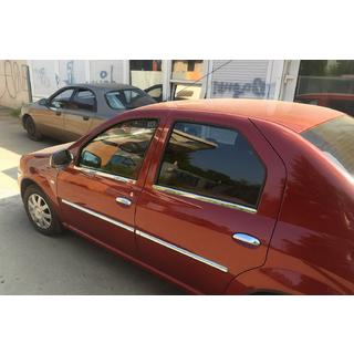 Türleisten Edelstahl (4 Stk) Renault Logan I 2008-2013 Foto 3