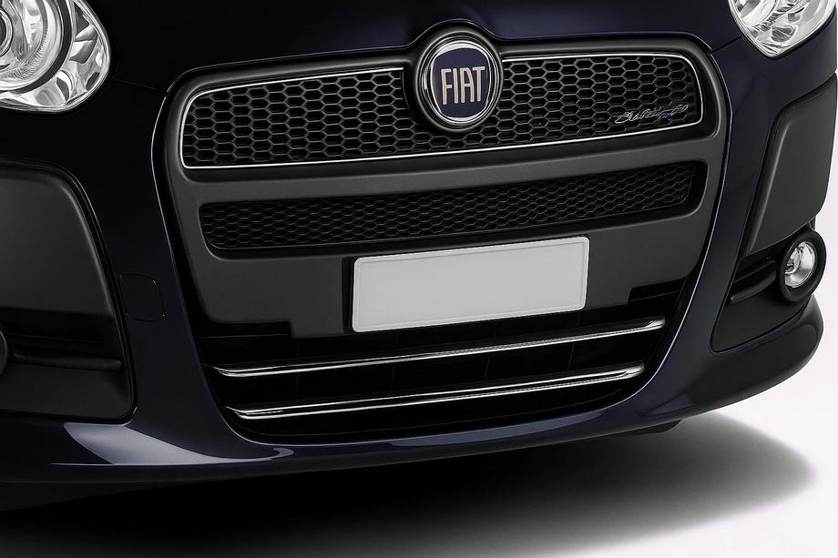 Fiat Doblo II 2010-2022 Abdeckung für unteren Kühlergrill (2010-2015, 2 Stk, Edelstahl) Image