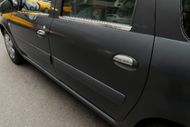 Renault Logan MCV 2005-2013 Fensterrahmen Zierleisten Aussen Edelstahl (4 Stk) Carmos - Türkischer Edelstahl Foto 5