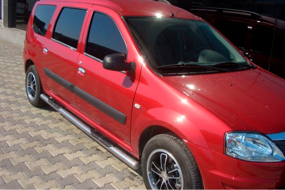 Renault Logan MCV 2005-2013 Seitliche Rohre (2 Stk., Edelstahl) Image