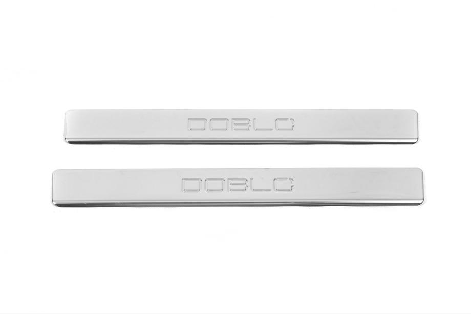 Fiat Doblo II 2010-2022 Einstiegsleisten OmsaLine (2 Stk., Edelstahl) Image