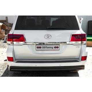 Chrom Rückleuchten Abdeckungen (2015+, 4-teilig, Kunststoff) Toyota Land Cruiser 200 2007-2021 Foto 2