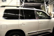 Toyota Land Cruiser 200 2007-2021 Komplette Fenster- und Säulenverkleidung Edelstahl Foto 17